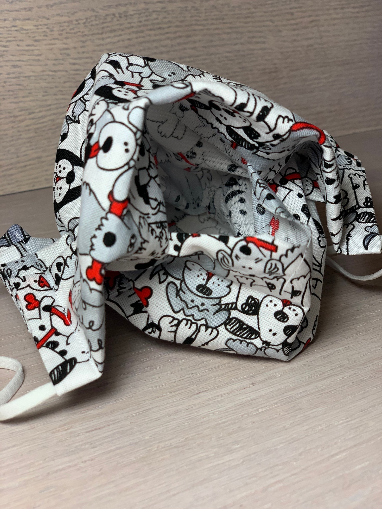 Puppy Dogs Face Mask. Dogs Mask. Dogs Puppies Hearts Mask. Etsy