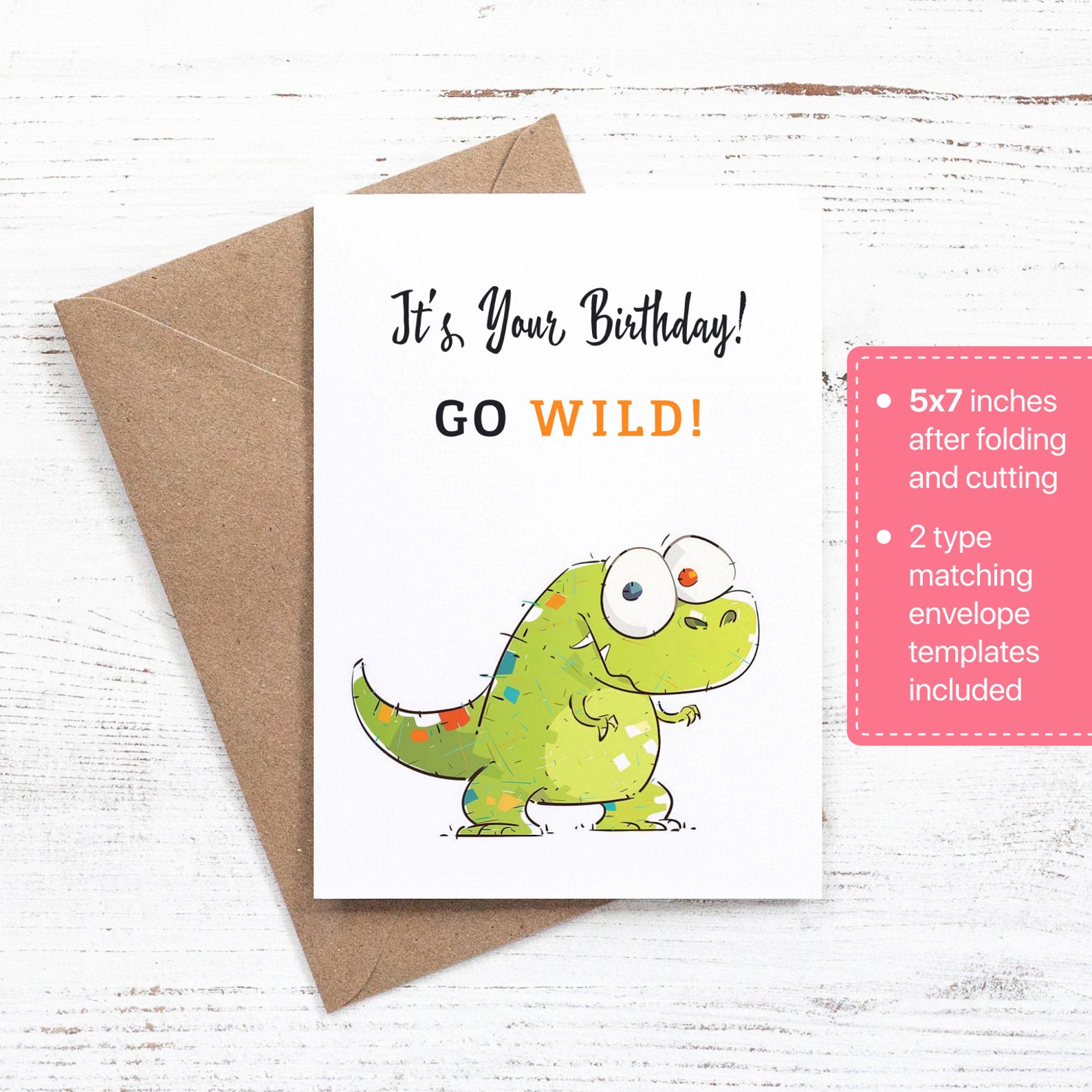 Funny Birthday Card Dinosaur Digital - Il 1588xN.3230585503 6324