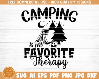 Download Camping Therapy Svg Etsy