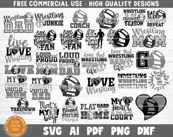 Download Wrestling Dad Svg Etsy