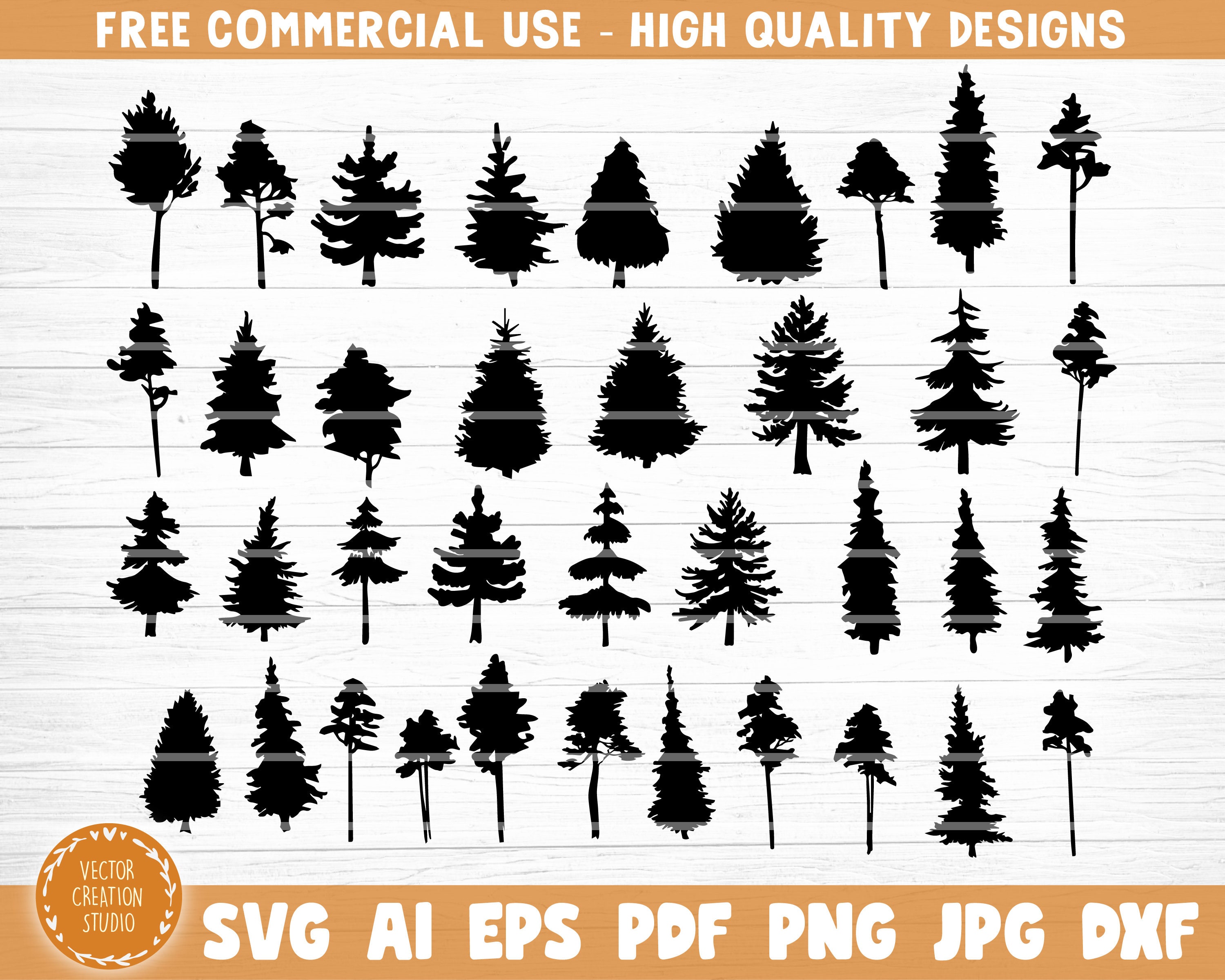 Download Tree Silhouette Svg Bundle Forest Svg Files Tree Cut Files For Cricut Tree Clipart Paper Party Kids Craft Supplies Tools Kromasol Com