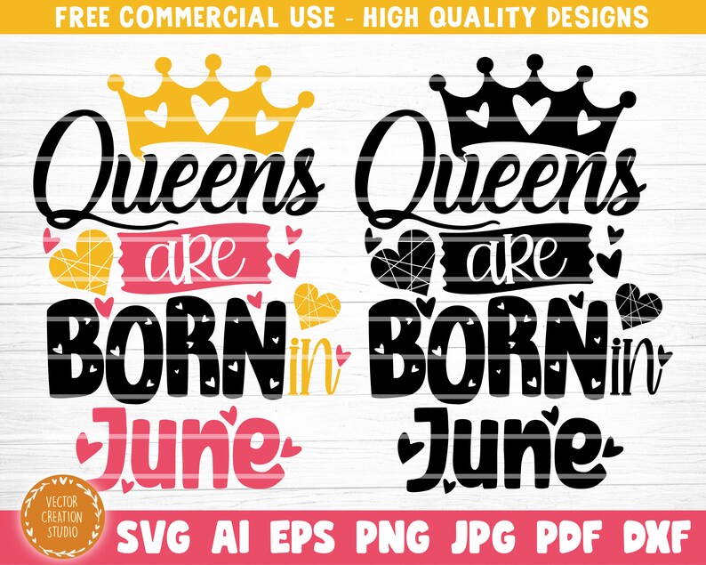 Download Clip Art Queens Are Born In June Svg File Birthday Queen Sign Gift Queens Are Born In June Vector Printable Clipart Birthday Quote Svg Art Collectibles