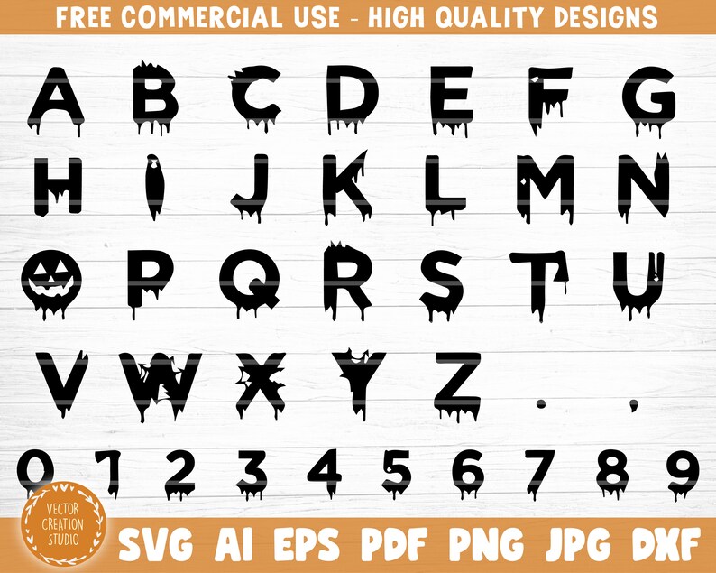 Download Scary Font Symbols Halloween Font Svg Halloween Alphabet Letters And Numbers Symbols Bundle Halloween Monogram Halloween Vector Craft Supplies Tools Materials Jewellerymilad Com