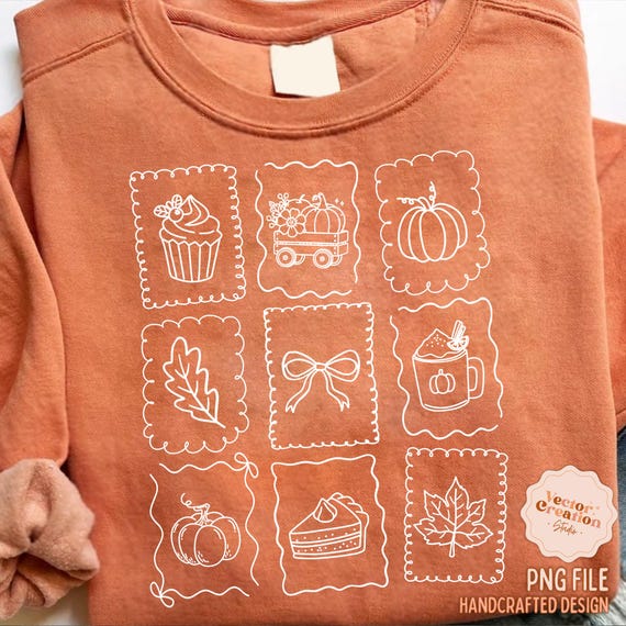 Fall Postage Stamps Png, Fall Png Bundle, Autumn Png Bundle, Fall Doodles Png, Fall Vibes Png, Coquette Fall Png, Thanksgiving png, Pumpkin