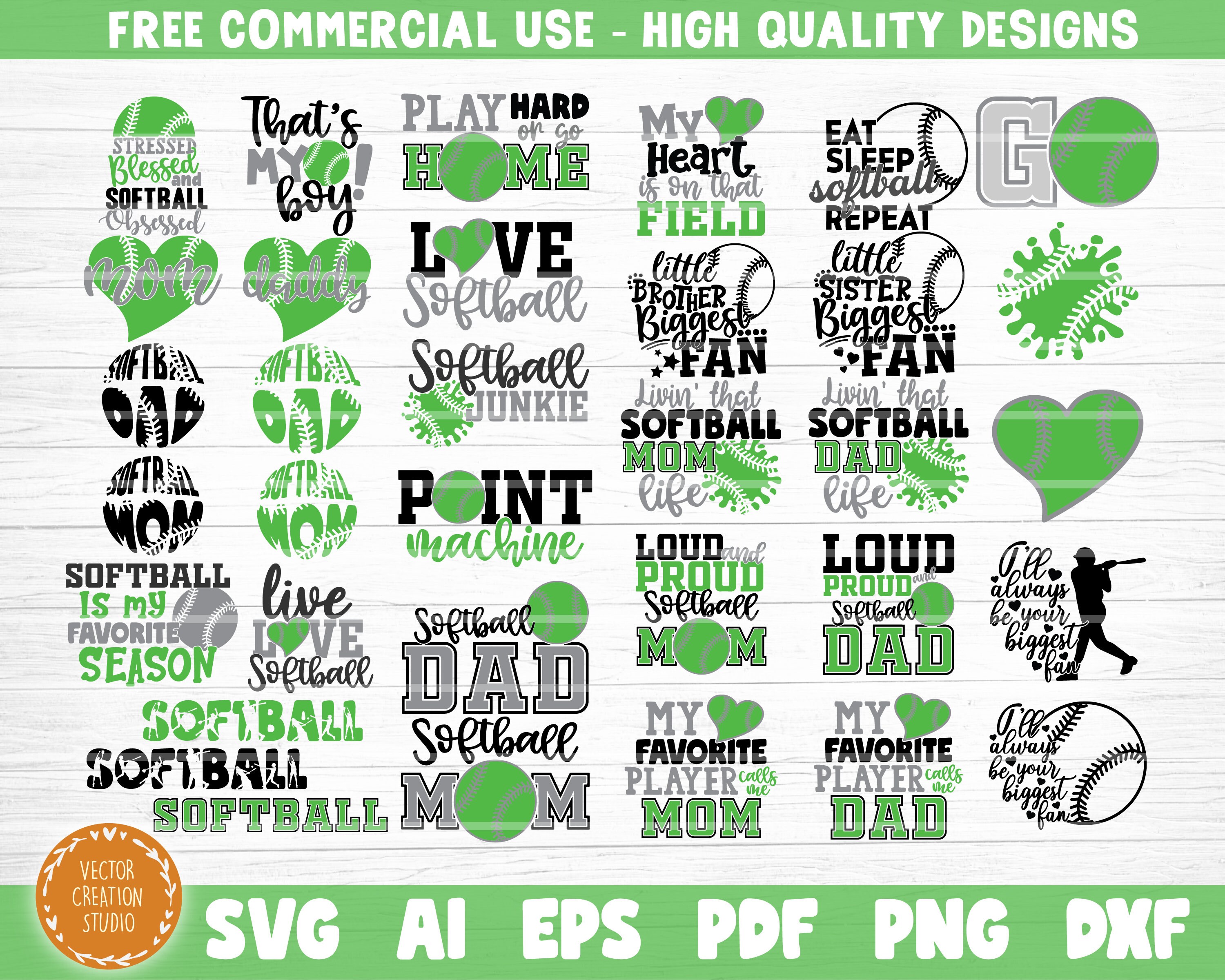 Download Softball Bundle Svg Cut Files Softball Quote Svg Dxf Files Etsy
