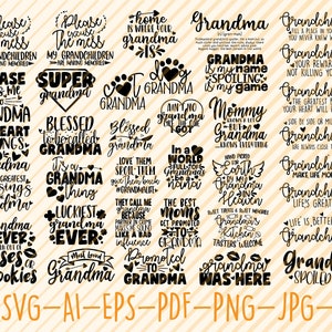 Download Grandparents Big Bundle Svg Cut Files Grandparents Vector Etsy