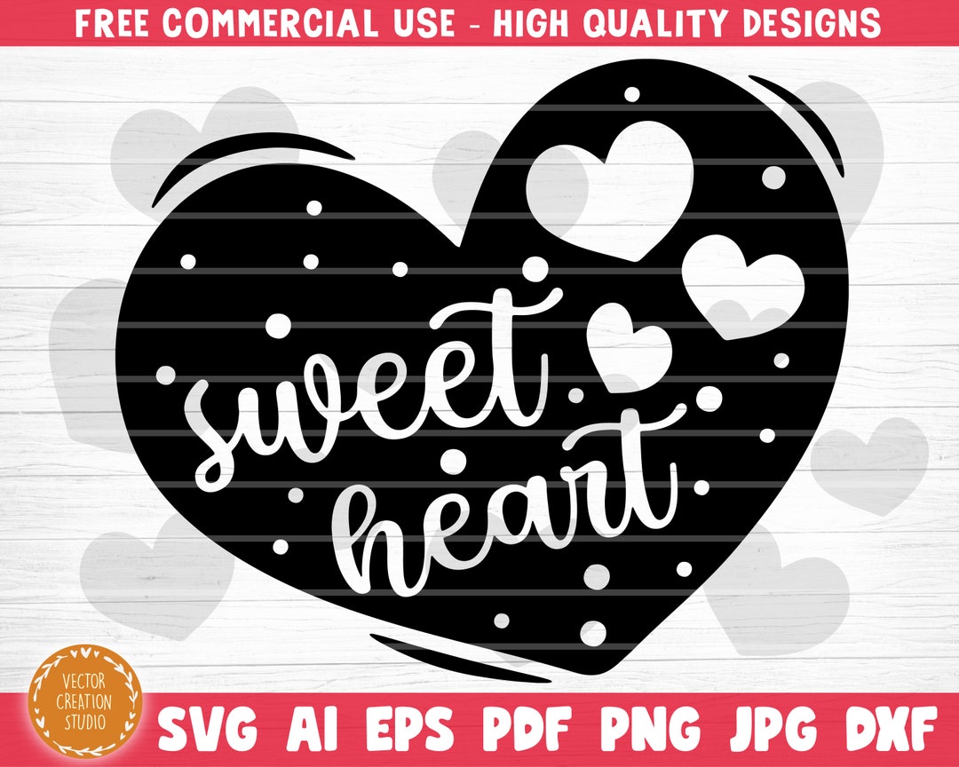 Sweet Heart SVG Cut File Valentines Day Svg Bundle - Etsy