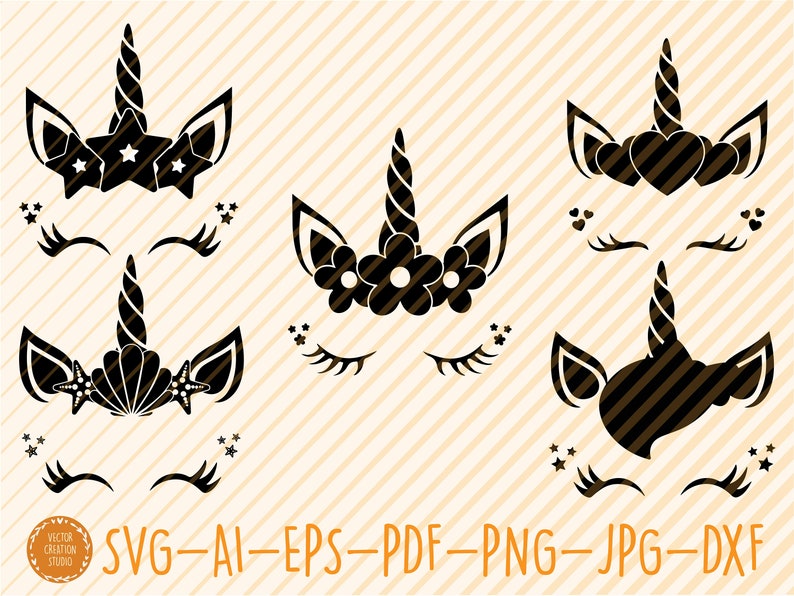 Download Stencil Unicorns Big Bundle Svg Stencil Unicorns Cricut | Etsy