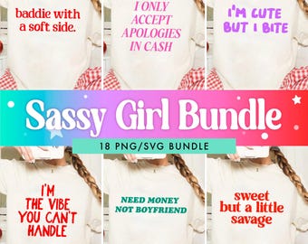 Paquete SVG de chica atrevida, SVG con cita sarcástica, SVG de sarcasmo, paquete SVG divertido, PNG con cita divertida, SVG con cita divertida, SVG con cita atrevida, SVG con camiseta atrevida