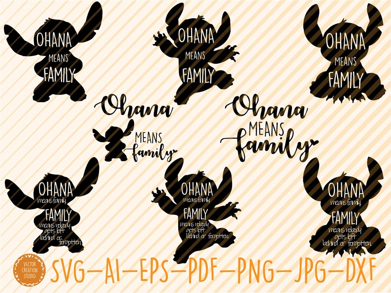 Ohana Means Family Svg Ohana Means Family Bundle Etsy