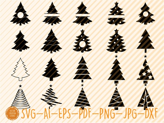 Download Free Christmas Tree Bundle Svg Christmas Tree Svg Pine Tree Etsy SVG Cut Files