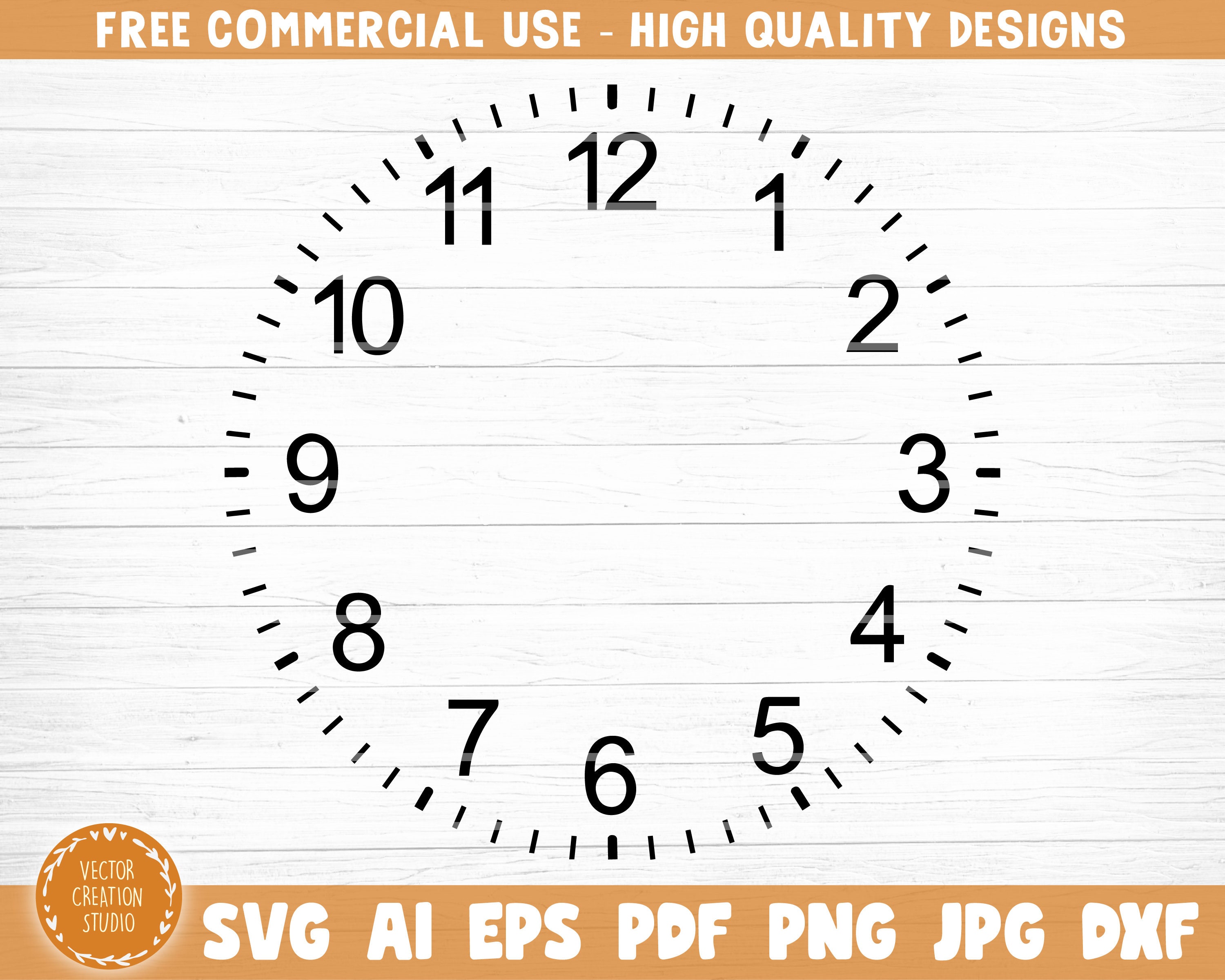 Clock Face Template - Il Fullxfull.2935547681 Obxt 