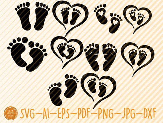 Free Free 256 Heart Newborn Baby Feet Svg SVG PNG EPS DXF File