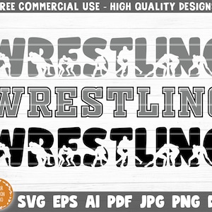 Plik do cięcia Wrestling Word Svg, Love Wrestling Svg, Koszulka Wrestling Mom Dad Svg, Wrestling Life Svg, Silhouette Cricut