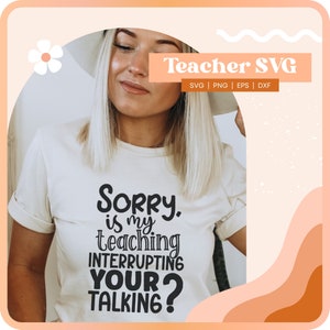 Enseignement interrompant la conversation Svg, Svg enseignant, Svg appréciation enseignant, Svg meilleur enseignant, Svg vie enseignant, Svg chemise enseignant préféré