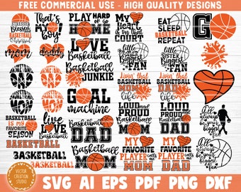 Basketball SVG Bundle, Vektor Printable Clipart, Love Basketball Svg, Basketball Mom Svg, Basketball Life Svg, Shirt Print Svg