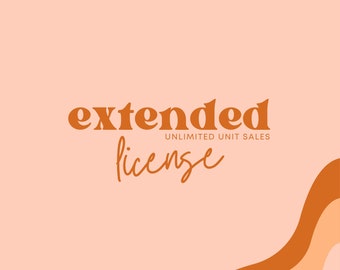 Licencia comercial extendida para archivos SVG, licencia de tienda completa VectorCreationStudio, archivos SVG de licencia comercial, sin diseños incluidos