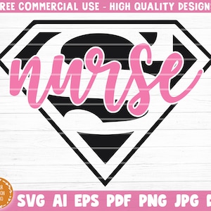 Super Krankenschwester Svg-Datei, Super Krankenschwester Clipart, Super Krankenschwester druckbare Vektor, Krankenschwester Zeichen Svg, Super Krankenschwester Aufkleber, schneiden Datei, Cricut-Datei