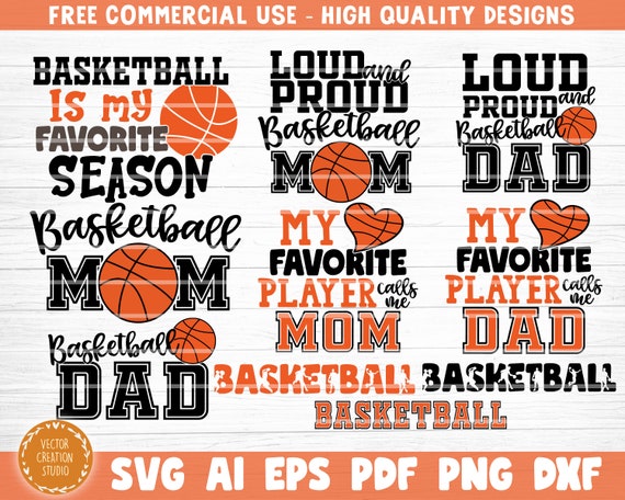 Download Basketball Svg Bundle Vector Printable Clipart Cut Files Etsy