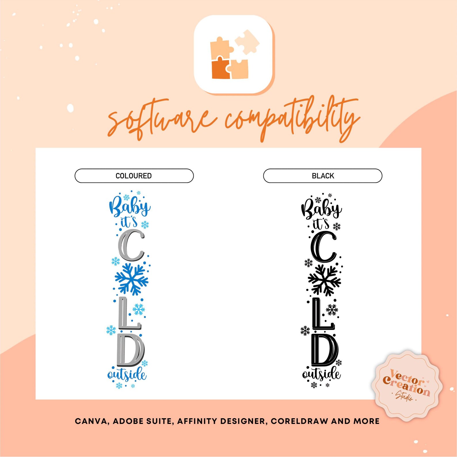 Baby It's Cold Outside SVG Cut File, Christmas Porch Sign Svg ...