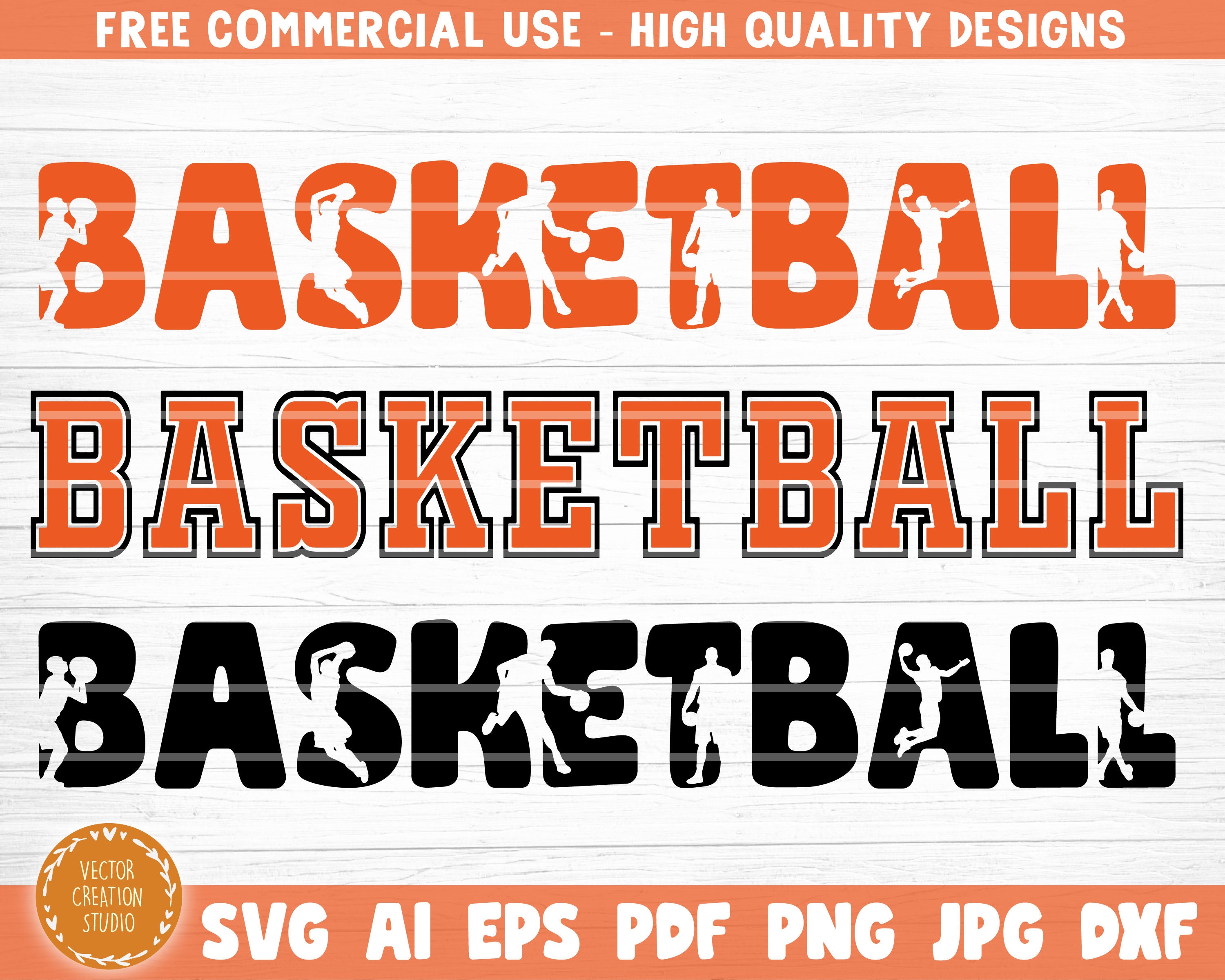 Basketball Word Svg Cut File Vector Printable Clipart Love Etsy