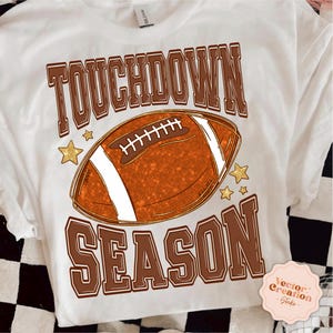 Touchdown Saison Png, Fußball Spiel Tag Png, Preppy Fußball Png Bundle, Herbst Fußball Png, Touchdown Png, Girly Kokette Fußball Png Shirt