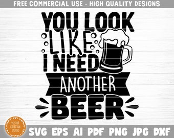 Good Beer Funny Slogan Bumper Sticker Decal Truck Car Bike Vector Instant Download Ai eps svg pdf dxf png jpg Formats Cut Print