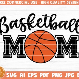 Plik do cięcia Basketball Mom Svg, wektor do druku Clipart, Love Basketball Svg, koszulka z cytatem fana koszykówki Svg, Basketball Life Svg