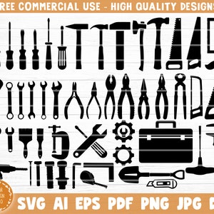 50 Mechanic Tools Bundle Svg, Tools Clipart, Tools Silhouette, Tools Cricut, Tools Vector, Tools Svg Cut file, Tools Decal, Monogram, Vinyl