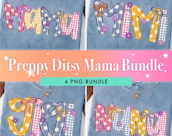 Preppy Floral Mama Mimi Gigi Png Bundle, Coquette Bow Png, Mothers Day Png, Retro Preppy Mama Png, Floral Mama Png, Preppy Mom Bundle