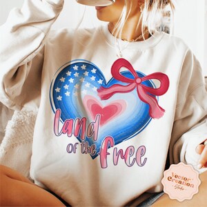 Land of the Free Coquette png, 4 juli png, bundel Amerika Coquette png, Amerika penseelstreek png, bundel van 4 juli png-bundel, patriottisch png