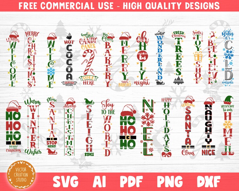 Download Christmas Porch Sign SVG Bundle Christmas Welcome Sign Svg ...