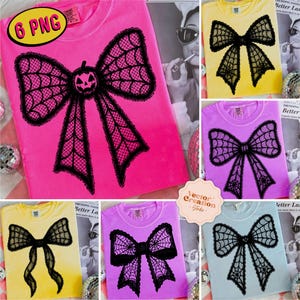 Halloween Lace Bow Png, Halloween Png, Gothic Halloween Png, Spooky Coquette Bow Png, Spiderweb Png, Spooky Season Png, Lace Pumpkin Png