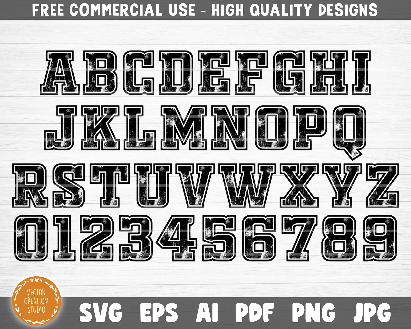 Disstressed Alphabet SVG Disstressed Font SVG Disstressed | Etsy