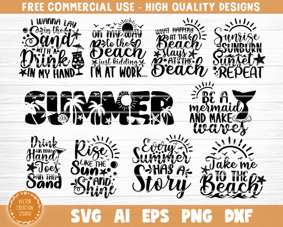 Download Beach Quotes Vector Summer Beach Cricut Summer Beach Quotes Print On A Shirt Beach Life Svg Summer Beach Quotes Big Bundle Svg Clip Art Art Collectibles