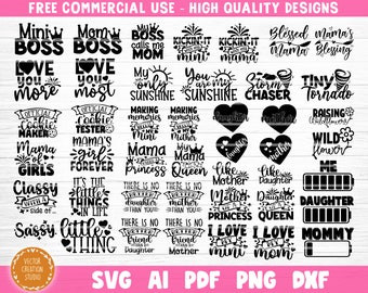 Madre hija a juego SVG paquete, mamá y bebé chica camisa Svg corte archivo, día de la madre Svg, mamá vida svg, mamá mejor amigo Svg, Cricut