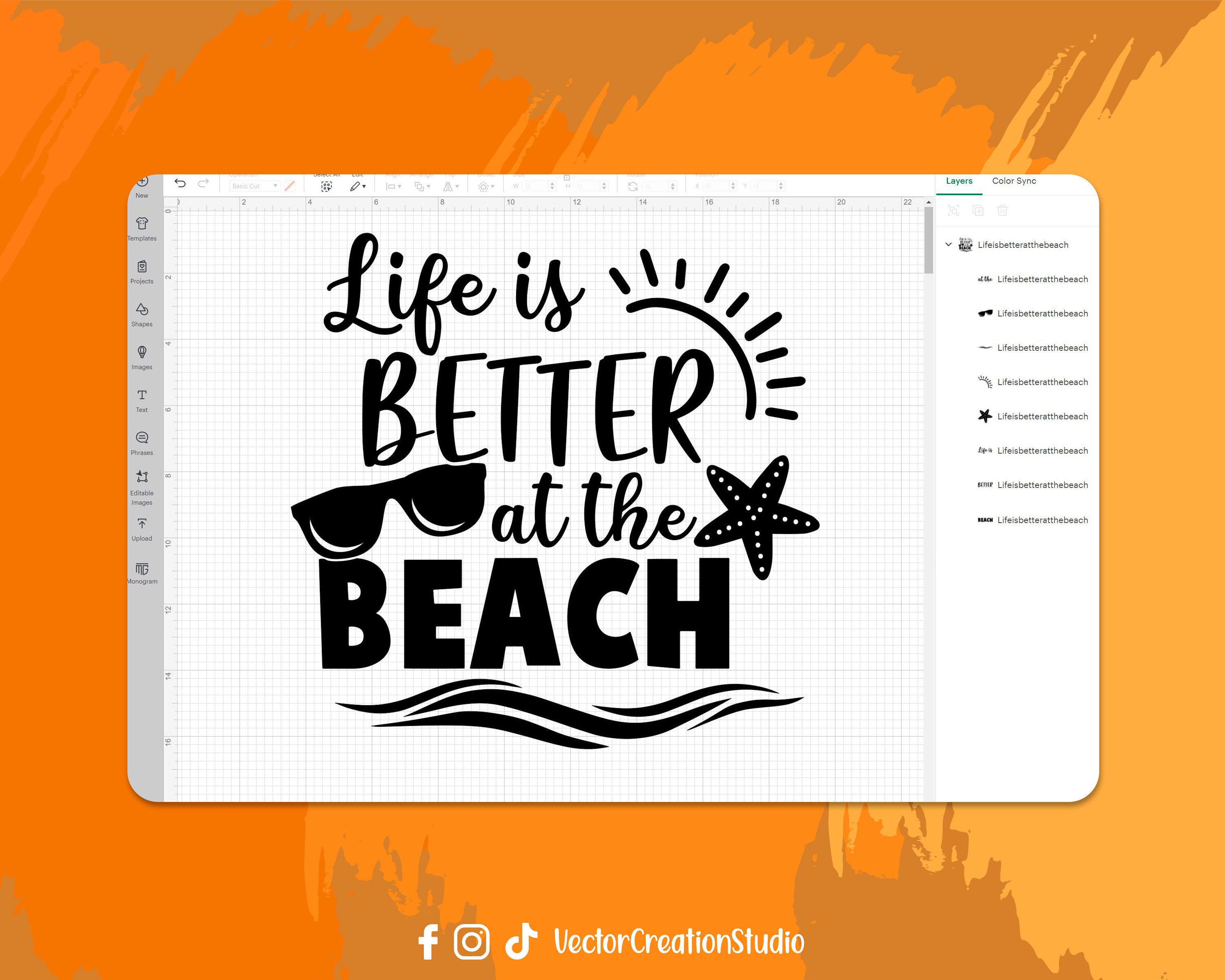 Life is Better at the Beach Svg File Vector Printable - Etsy