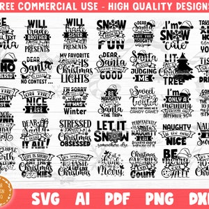 Funny Christmas SVG Bundle Cut Files, Funny Holiday Bundle Svg, Christmas Shirt Svg, Christmas Sarcasm Bundle Svg, Silhouette Cricut