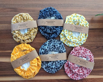 Waterproof Bowl Covers 6”, 9” | Reusable Food Wrap | Sourdough Gift | KitchenAid Bowl Cover| Alternative to Plastic Wraps & Beeswax Wrap