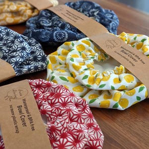 Waterproof Bowl Covers 6”, 9” | Reusable Food Wrap | Sourdough Gift | KitchenAid Bowl Cover| Alternative to Plastic Wraps & Beeswax Wrap image 14