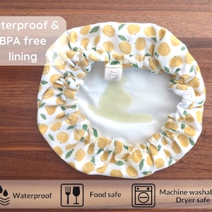 Waterproof Bowl Covers 6”, 9” | Reusable Food Wrap | Sourdough Gift | KitchenAid Bowl Cover| Alternative to Plastic Wraps & Beeswax Wrap image 5