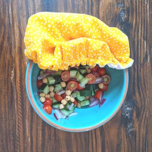 Waterproof Bowl Covers 6”, 9” | Reusable Food Wrap | Sourdough Gift | KitchenAid Bowl Cover| Alternative to Plastic Wraps & Beeswax Wrap image 2