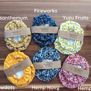 Waterproof Bowl Covers 6”, 9” | Reusable Food Wrap | Sourdough Gift | KitchenAid Bowl Cover| Alternative to Plastic Wraps & Beeswax Wrap image 8