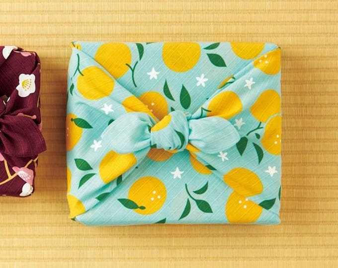 Furoshiki Wrapping Cloth – Japanese Eco Gift Wrap – Reusable Cotton Fabric Gift Wrap, Furoshiki Bag, Travel Organizer