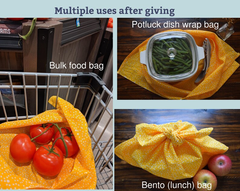 Wine Bag Multi Uses Wine Wrap Gift Idea Furoshiki in Bag Style Etsy