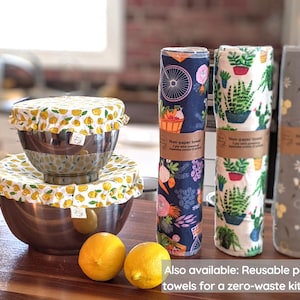 Waterproof Bowl Covers 6”, 9” | Reusable Food Wrap | Sourdough Gift | KitchenAid Bowl Cover| Alternative to Plastic Wraps & Beeswax Wrap image 16