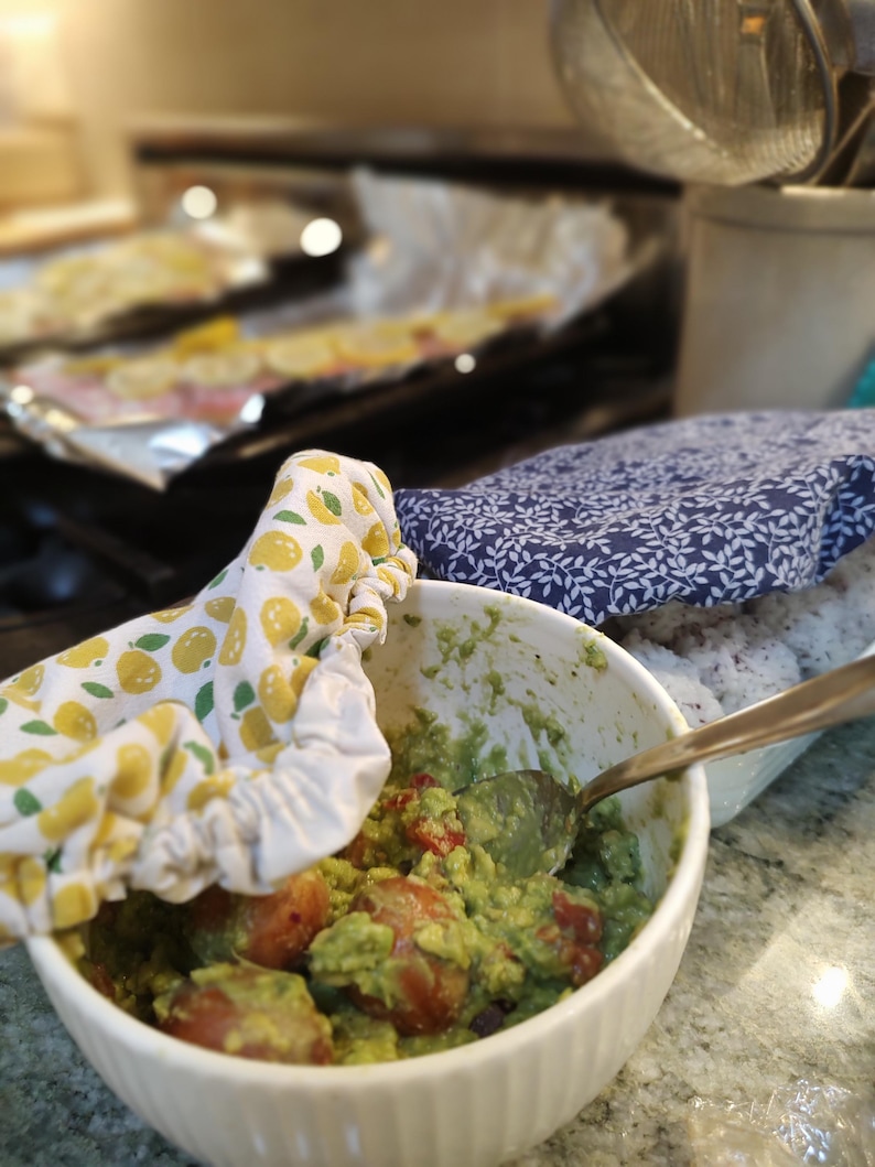 Waterproof Bowl Covers 6”, 9” | Reusable Food Wrap | Sourdough Gift | KitchenAid Bowl Cover| Alternative to Plastic Wraps & Beeswax Wrap image 13