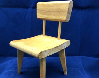 Strombecker Mid-Century Modern Dollhouse Wood Dining Chair