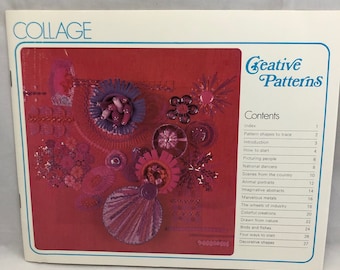 Creative Patterns 1975 Collage Art  Idea and Instruction Book