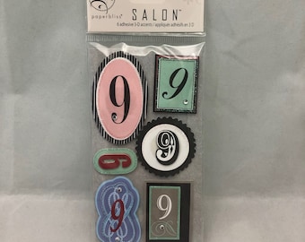 Paperbliss Scrapbooking Adornments #9s, for Papercrafts, Greeting Cards, etc.
